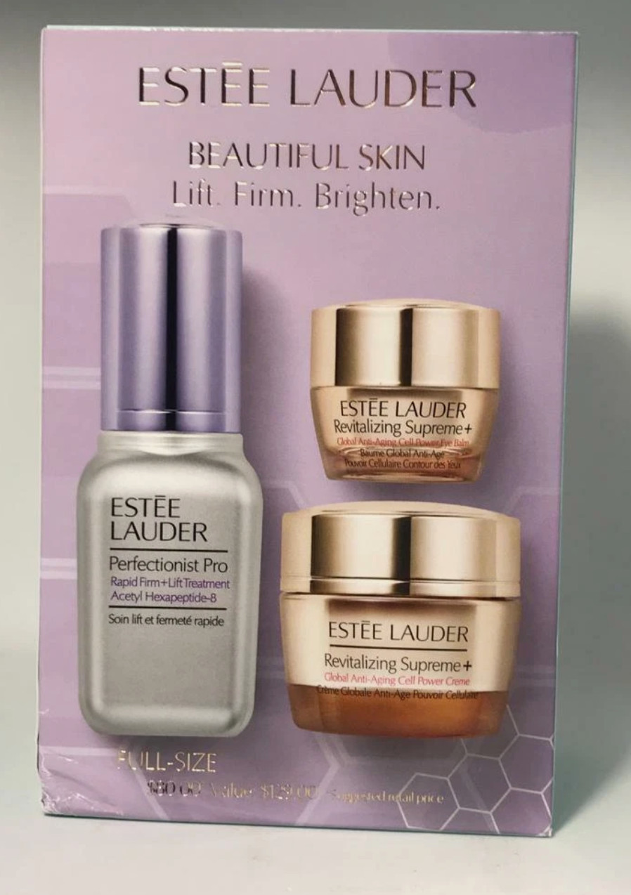 Estee Lauder Beautiful Skin Lift Firm Brighten Full Size Skincare Kit New in Box