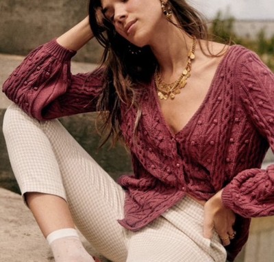 Sezane Beryl Cardigan , Size Small