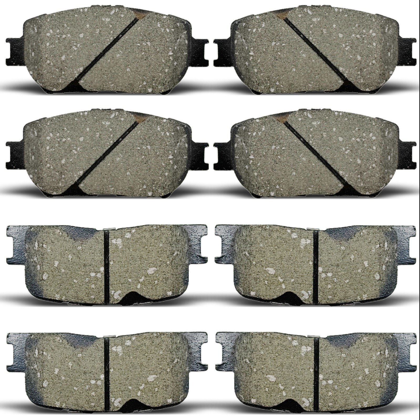Front & Rear Ceramic Brake Pads Set For 2002 2003 2004 2005 2006 TOYOTA CAMRY
