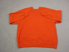 Vintage Jerzees Sweatshirt Adult 3X Orange Fleece Mens 90s Made in USA Blank