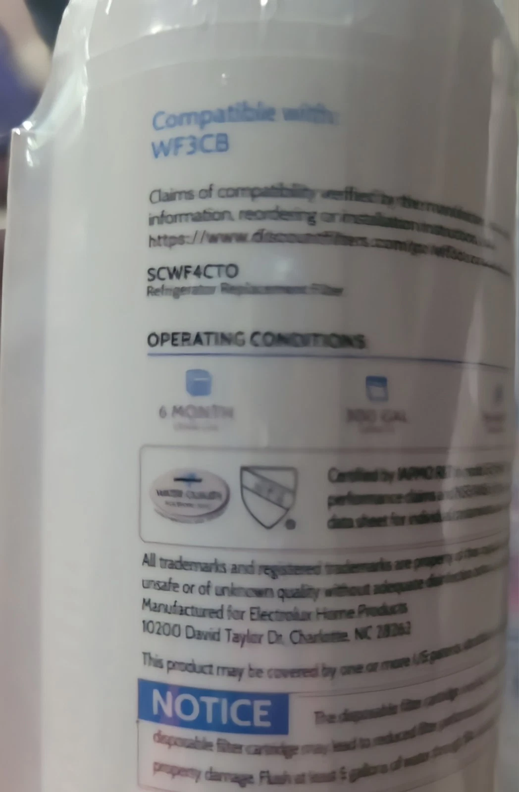 Smart Choice SCWF3CTO Water Filter for Frigidaire