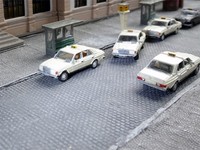 Railnscale N2213 - PKW Mercedes-Benz W123 Taxi - Spur N - NEU