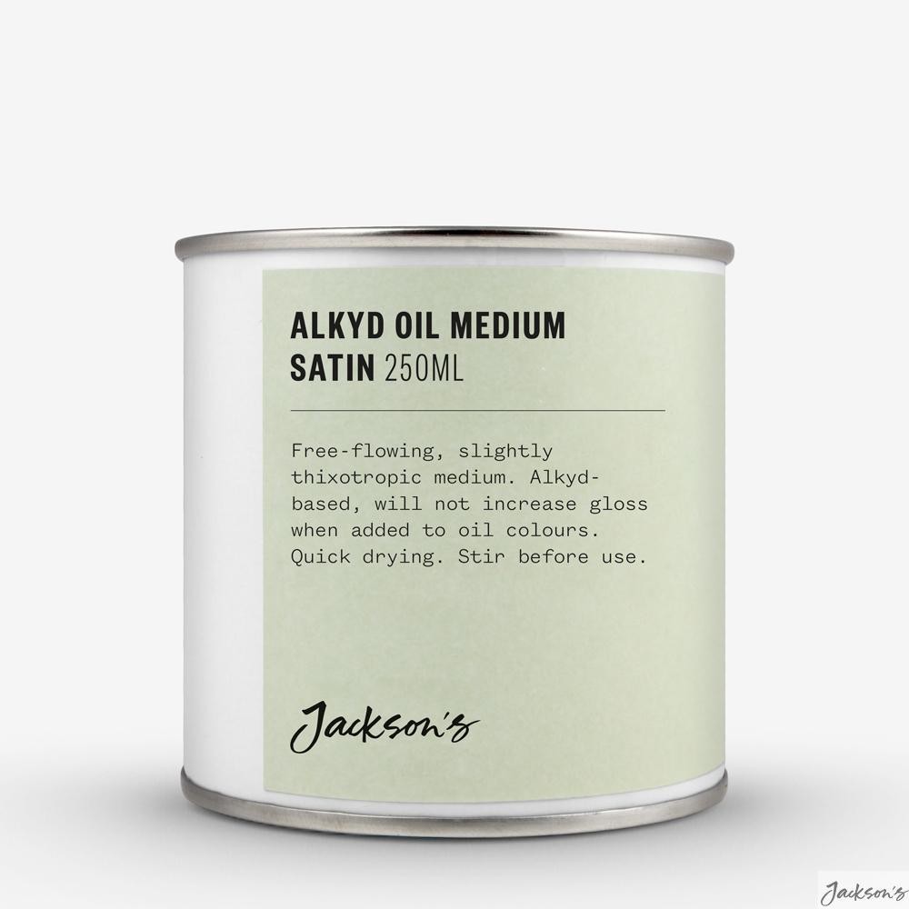 Jackson's Fast Drying Alkyd Oil Medium Satin 250ml Oil Paint Thinner