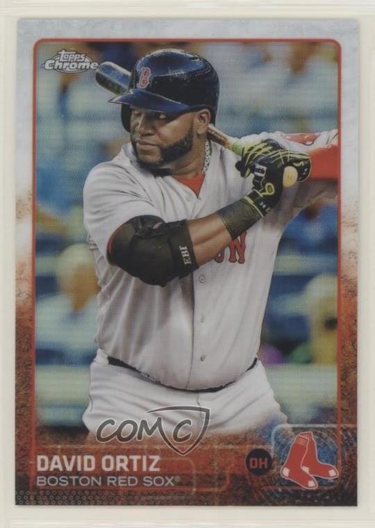 2015 Topps Chrome Refractor David Ortiz (Batting) #124 HOF 6ns