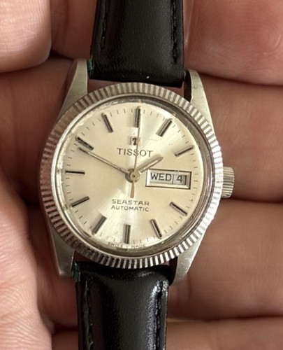 Vintage Tissot Seastar Automatic Date Ladies Watch working - Picture 6 of 12