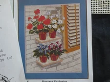 STARTED Artcraft Concepts FAVORITES Longstitch Crewel Embroidery KIT - 16" x 20"