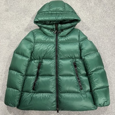 Damen Moncler Seritte grün gefütterte Jacke Größe 1 UK8/10 100 % authentisch
