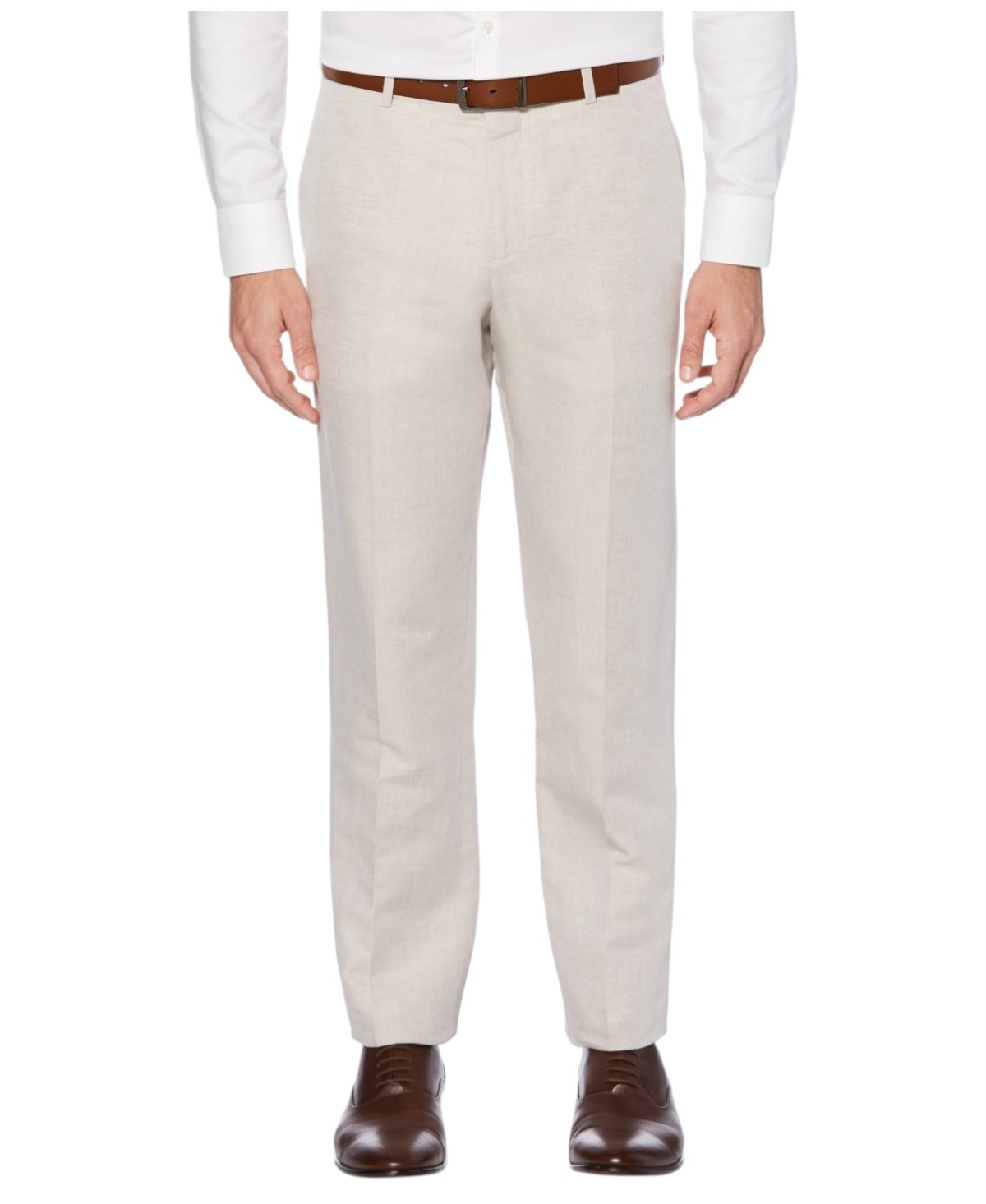 Perry Ellis Mens Modern fit Dress Pants 38 34 White Solid Stretch 4390₽