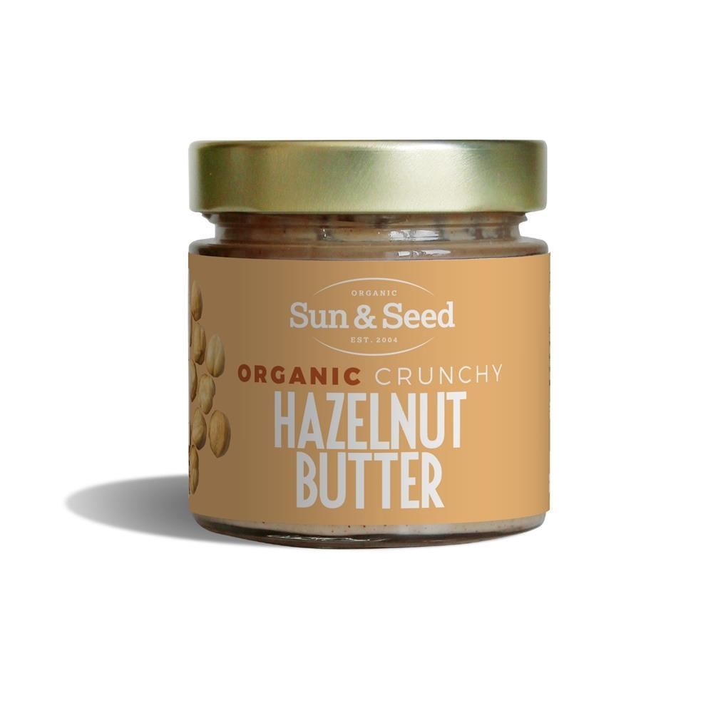 Sun and Seed Organic Hazelnut Crunchy Butter 200g - 4 Pack