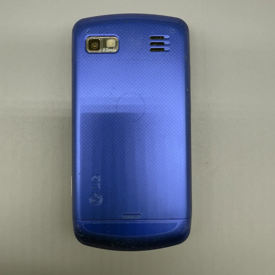 LG Xenon GR500 Blue AT&T Slider Cell Phone Rare No Battery - Image 3 of 4