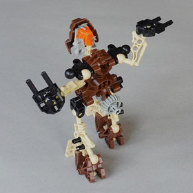 2001 LEGO Bionicle Pohatu Toa 8531 Complete Figure w/Canister - No Boulder/Rock