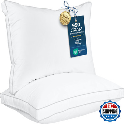 Utopia Bedding Bed Pillows For Sleeping Standard Size White Set Of 2 Soft