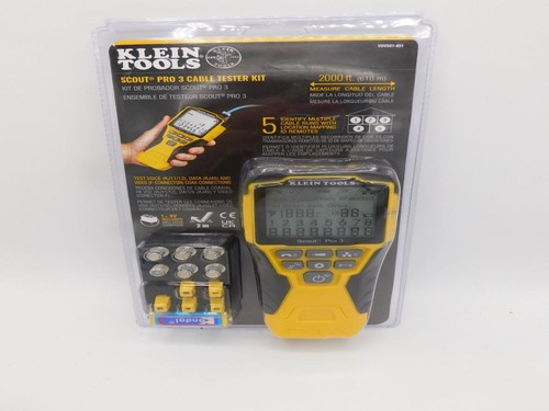 Klein Tools VDV501-851 Scout Pro 3 Tester Starter-Kit BRANDNEU kostenloser Versand