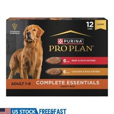 High Protein Wet Dog Food Variety Pack Chicken Beef Rice 13 Oz Cans 12 Pack New 5.12 per gallon
