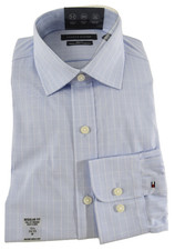 Tommy Hilfiger Mens Shirt M 15.5 34/35 Blue plaid Regular Fit THFlex Stretch