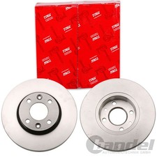 2X TRW BREMSSCHEIBEN 258mm BELÜFTET VORNE PASSEND FÜR DACIA DOKKER LODGY LOGAN