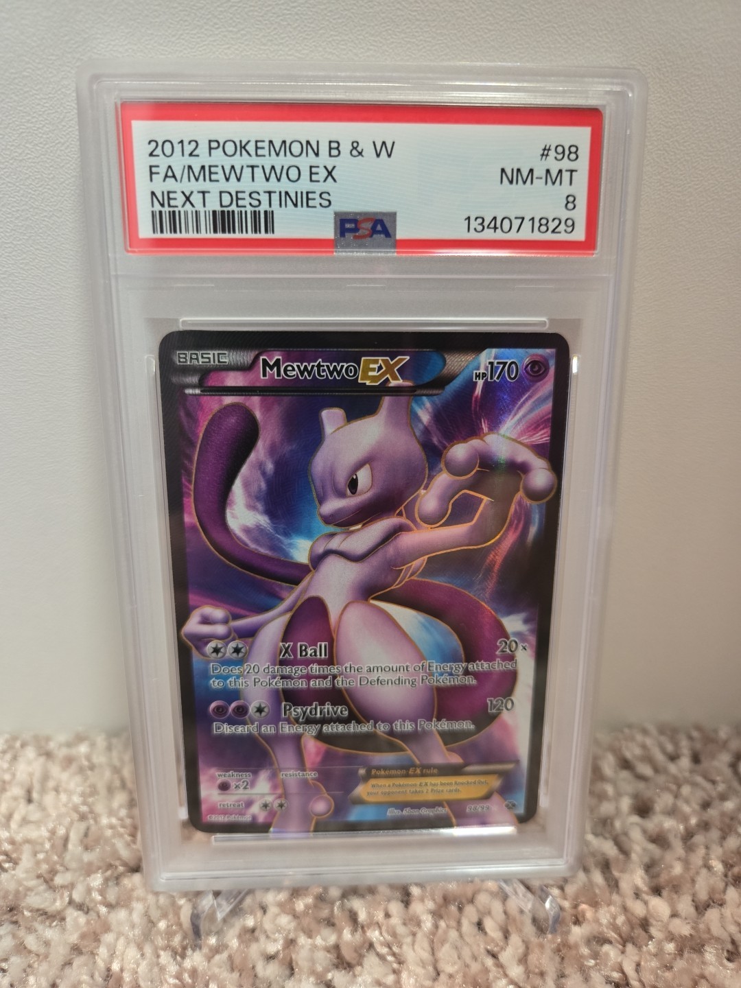 Mewtwo ex 2012 Black & White: Next Destinies #98/99 Holo (Full Art