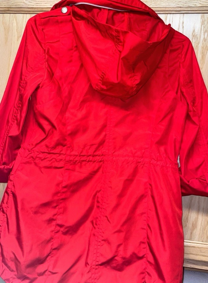 BCBGeneration Red rain coat, (Extra small) Lightw… - image 2