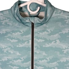 Garb Inc Brady Teen Full Zip Jacket Camo Blue Youth Size Age 13-14 UPF 50+