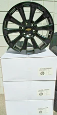 22" NEW CHEVROLET SILVERADO SUBURBAN TAHOE FACTORY SPEC GLOS BLACK 4 WHEELS 5922