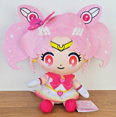 Sailor Moon Eternal x Sanrio Sailor Chibi Moon Plüschtier Puppe Bandai Japan NEU