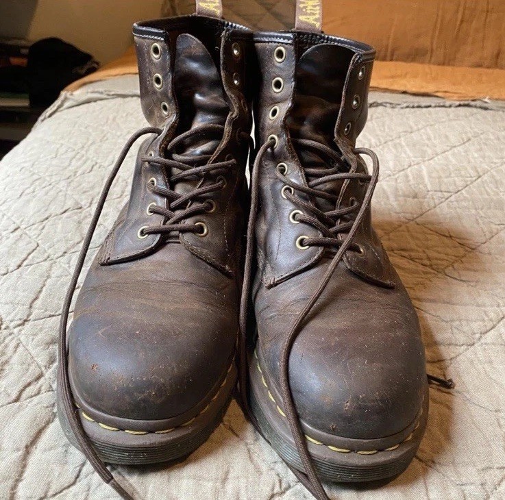 Dr. Doc Martens Men's Brown Boots Size 12