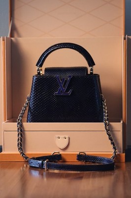 Louis Vuitton - Capucines BB Python Blue N94031