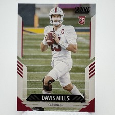 2021 Score Football - Rookie Card - #363 Davis Mills - Stanford Cardinal. rookie card picture