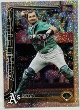 2025 Topps Series 1 Celebration Shea Langeliers Confetti #158 Athletics