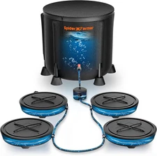 Spider Farmer 2025 Newest Gravity-Fed 4Pack Self-Watering System 13Gal Reservoir