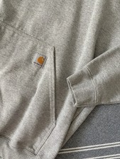 Carhartt Loose Fit Midweight Hoodie Heather Gray XL Pocket K121