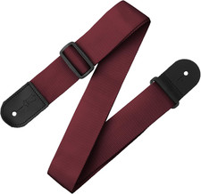 Leathers 2" Polypropylene Guitar Strap with Genuine Leather Ends and Tri-Glide A