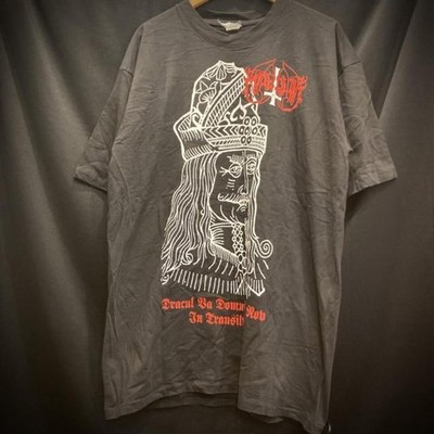 Vintage 1990's Marduk Dracula Print T-Shirt Size XL Black