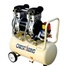 Oil-Free Silent Woodworking Air Compressor 220V Inflator Pump