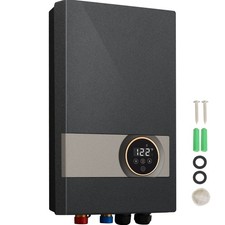 18KW Electric Tankless Water Heater with LED Display for Shower, IP25 Rated
