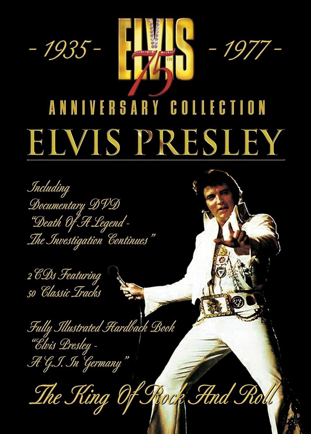 Elvis Presley 75th Anniversary Collection DVD Box Set - Inc CDs & Hardback Book