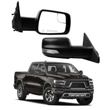 Right Passenger Side Mirror Compatible with 2019-2024 Ram 1500 w/Power R-10Pin