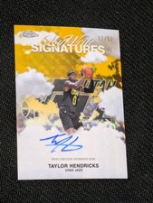 2025-26 Topps Chrome - Taylor Hendricks Sky Write Signatures Gold Geo 12/50 