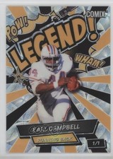 2025 Wild Card Alumination Comix Rookie & Legend Gold 1/1 Earl Campbell HOF s5q. rookie card picture