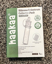 Haakaa Clear Silicone Colostrum Collector Pack 6pcs BPA Free Leak Proof