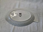 Vintage Hall China 1150 White Divided Fish Dish Server Textured Scales Beach  — photo 6