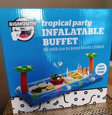Luau Inflatable Buffet Salad Bar Ice Chest Beer Food Cooler Party 54" Long