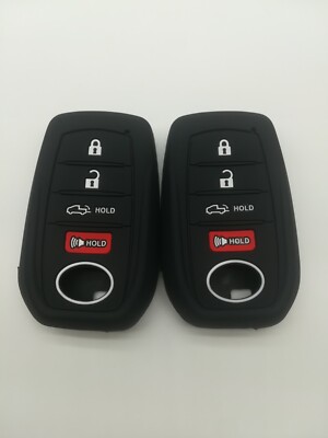2*Silicone Fob Remote Key Cover for 2022 2023 2024 TACOMA Toyota Venza Tundra