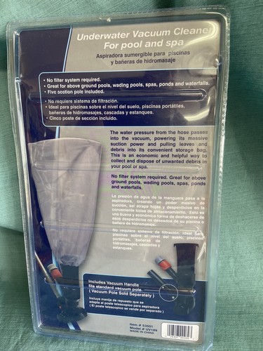 aqua ez 5 in underwater handheld pool vacuum