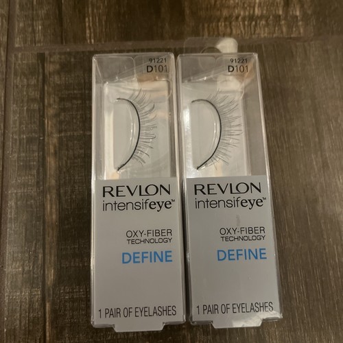 Revlon Featherlite Technology False Eyelashes D103 Define Oxy-Fiber ~ 2 Pairs - Picture 1 of 2