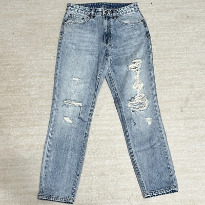 Ksubi Light Washed Denim Distressed Skinny Jeans Blue Women s Size 29
