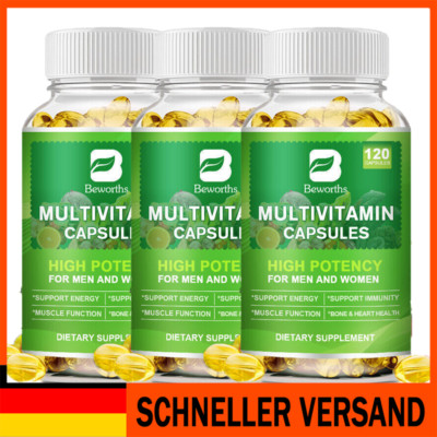 3*120 Multivitamin-Kapseln für Männer und Frauen - Vitamine und Mineralstoffe
