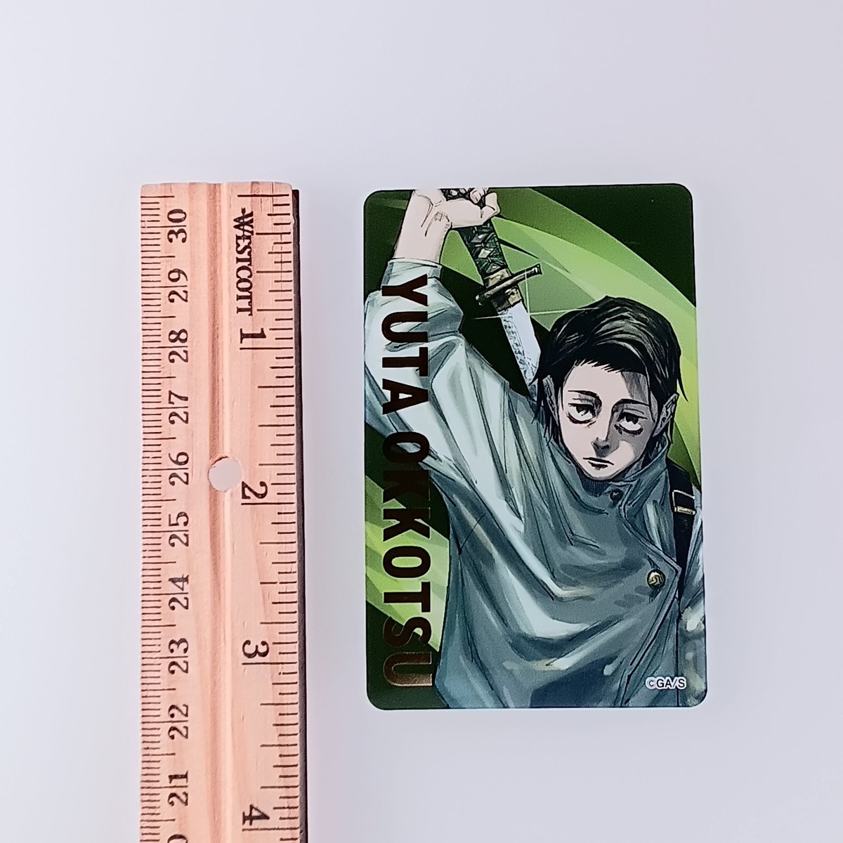 Yuta Okkotsu Jujutsu Kaisen Gold Foil Stamped Clear Card