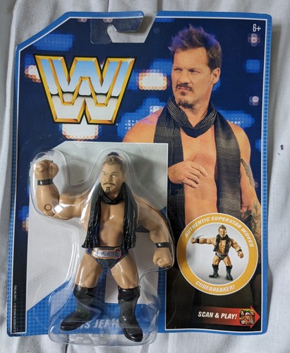 WWE MATTEL RETRO ACTION FIGURE ON CARD - CHRIS JER...