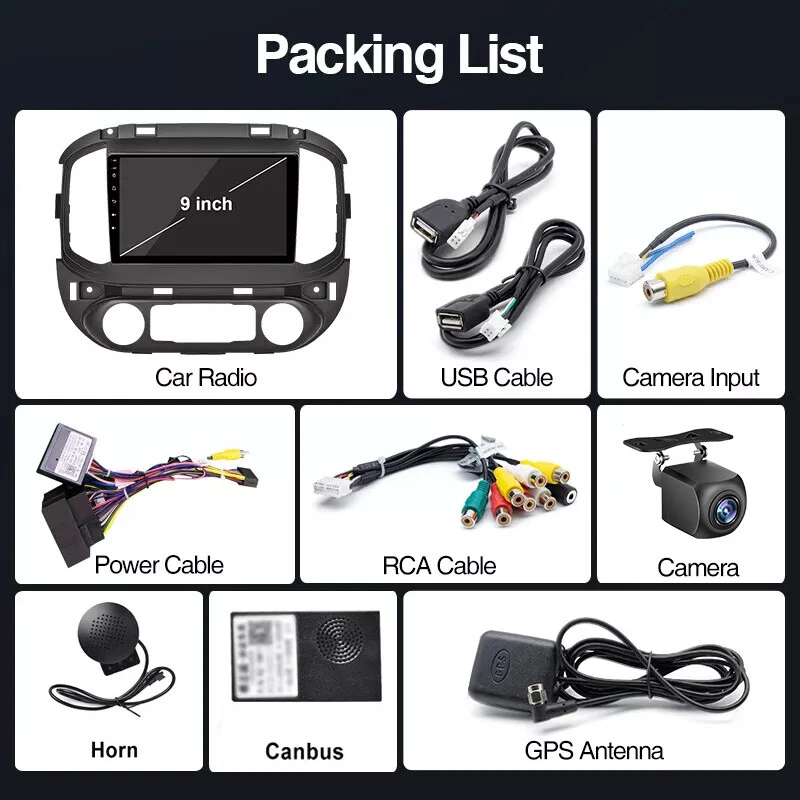 For 2015-2019 Chevrolet Colorado GMC Canyon CarPlay FM GPS Navi Camera Car Radio Foto 4 de 4